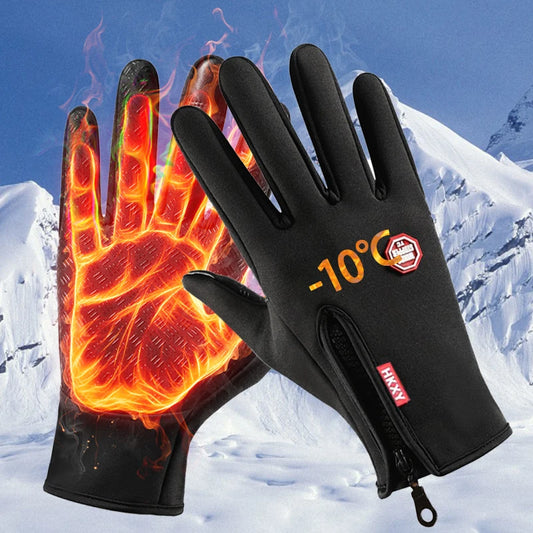 Warm Winter Gloves - Unisex - Outdoor, Cycling, Driving, Motorcycle, Cold Gloves Windproof Non Slip Gloves