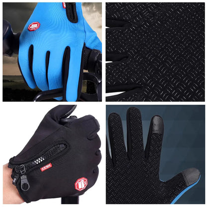 Warm Winter Gloves - Unisex - Outdoor, Cycling, Driving, Motorcycle, Cold Gloves Windproof Non Slip Gloves
