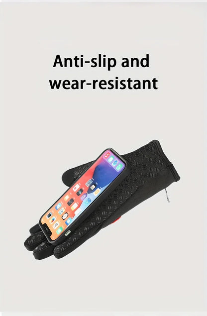 Warm Winter Gloves - Unisex - Outdoor, Cycling, Driving, Motorcycle, Cold Gloves Windproof Non Slip Gloves